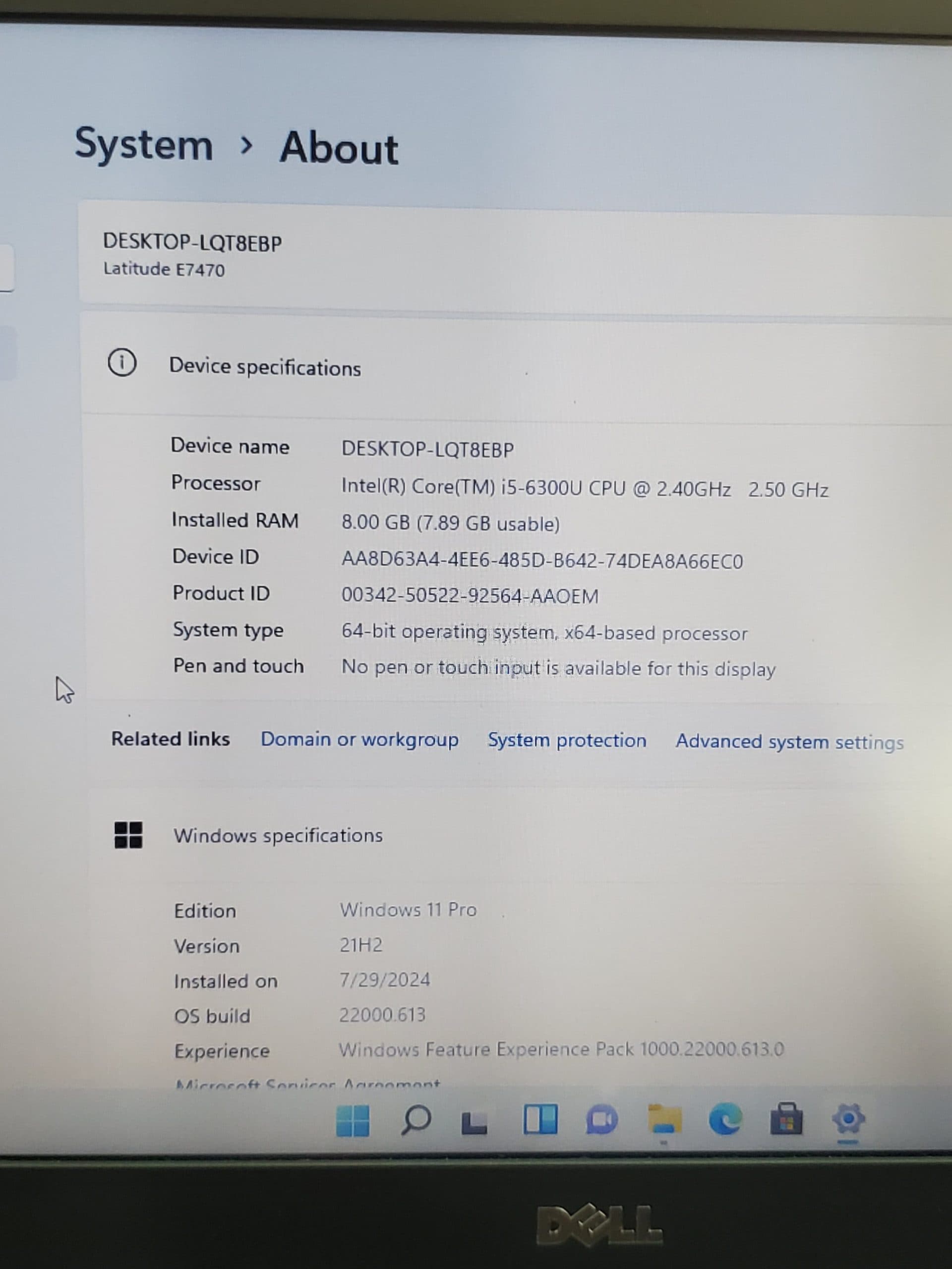 Dell Latitude E7470 thumbnail 3